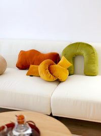 Velvety Retro Shapes Pillow-Letifly Lights and Decor