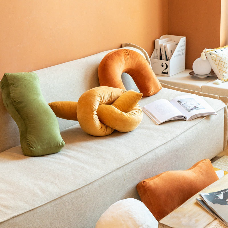 Velvety Retro Shapes Pillow-Letifly Lights and Decor