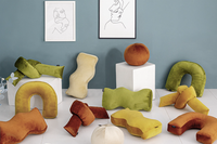 Velvety Retro Shapes Pillow-Letifly Lights and Decor