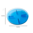 round acylic blue tray