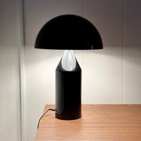Vico Maggisttreti Gold Tone Metal Table Lamp for Retro Modern Office Home Decor Black Lacquered Mushroom Lamp