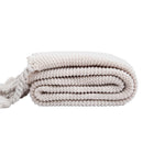 rectangle plaid knitted blanket with tassel