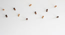 Rounded natural wood wall hanger