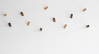 Rounded natural wood wall hanger