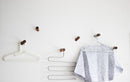 Rounded natural wood wall hanger