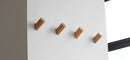 Rounded natural wood wall hanger