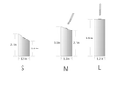 Rounded natural wood wall hanger measurements