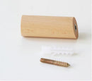 Rounded natural wood wall hanger