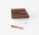 Rounded natural wood wall hanger