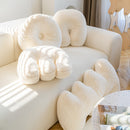 Letter Wavy Shape Plush Texture Multipurpose Pillows
