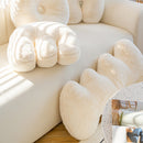 Letter Wavy Shape Plush Texture Multipurpose Pillows