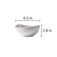 White & Blue Shell Porcelain Plates & Bowls-Letifly Lights and Decor