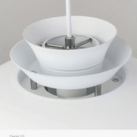 White Aluminum Minimalist Ceiling Lamps 