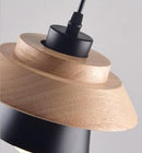 Wood and Metal Layered LED Pendant-Letifly Lights and Decor