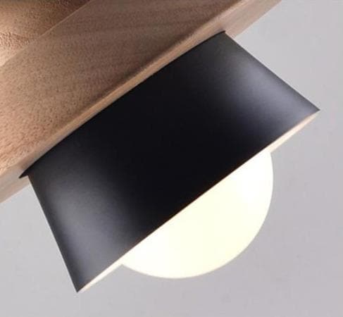 Wood and Metal Layered LED Pendant-Letifly Lights and Decor