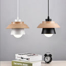 Wood and Metal Layered LED Pendant-Letifly Lights and Decor