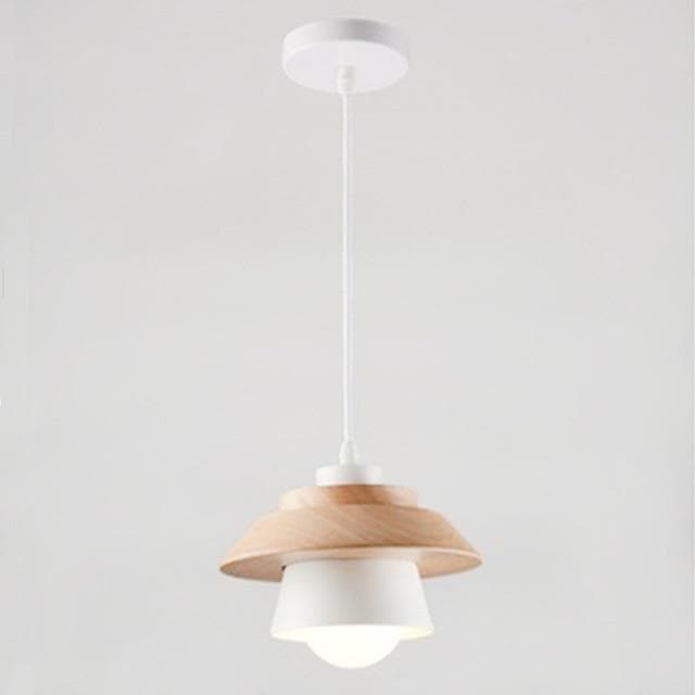 Wood and Metal Layered LED Pendant-Letifly Lights and Decor