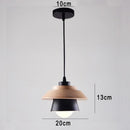 Wood and Metal Layered LED Pendant-Letifly Lights and Decor