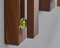 Wooden Towel Hook Holder for Storage Hanger Rack for Home Organizer
