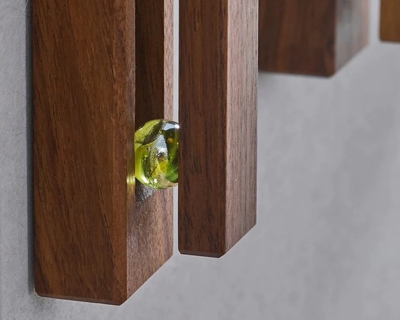 Wooden Towel Hook Holder for Storage Hanger Rack for Home Organizer