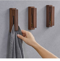 Wooden Towel Hook Holder for Storage Hanger Rack for Home Organizer