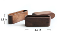Oblique Walnut Card holder measurements