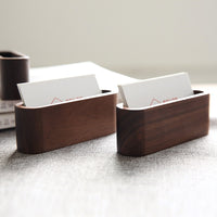 Oblique Walnut Card holder