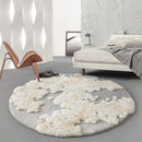 Pastoral Style Handmade Wool Rug Abstract Design 