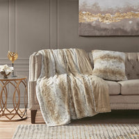 Zuri Faux Fur Square Pillow-Letifly Lights and Decor