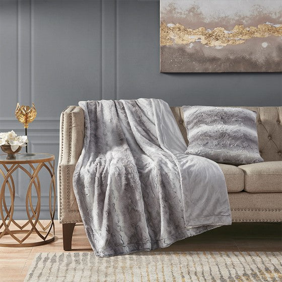 Zuri Faux Fur Square Pillow-Letifly Lights and Decor