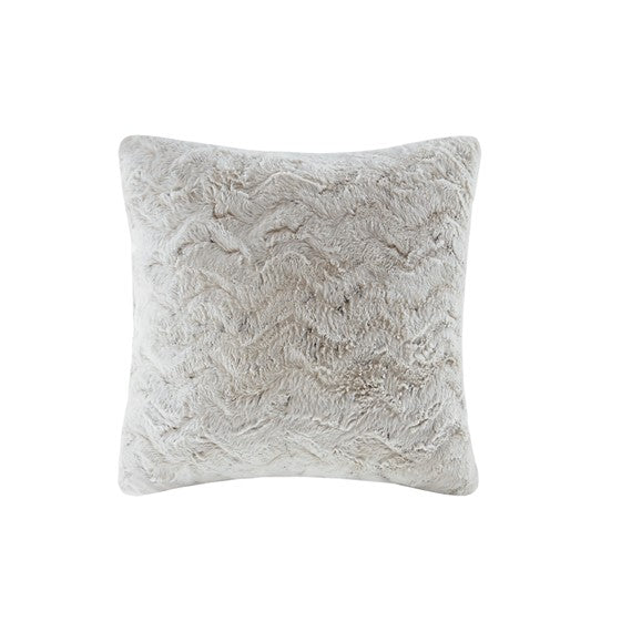 Zuri Faux Fur Square Pillow-Letifly Lights and Decor