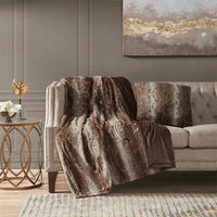 Zuri Faux Fur Square Pillow-Letifly Lights and Decor