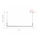 brass shadeless adjustable cable length LED hanging light